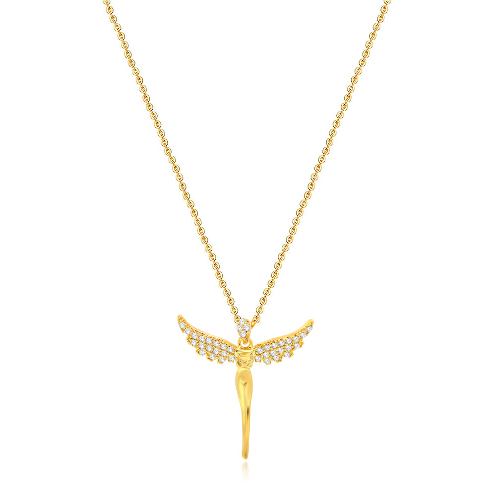 Gold Guardian Angel Necklace